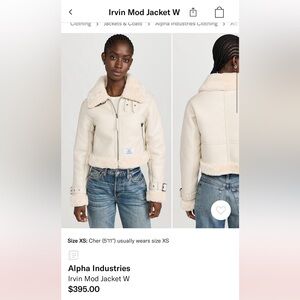 Limestone faux fur bomber